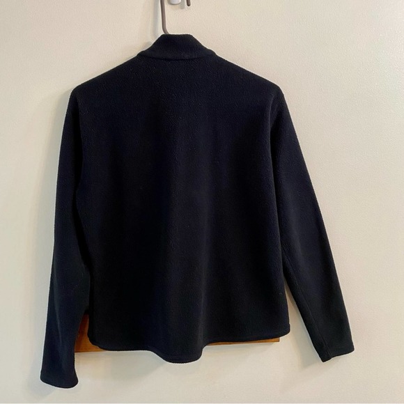 Patagonia Capilene Black Fleece Long Sleeve Pullover Womens Large 1/4 Zip Front - Picture 9 of 13